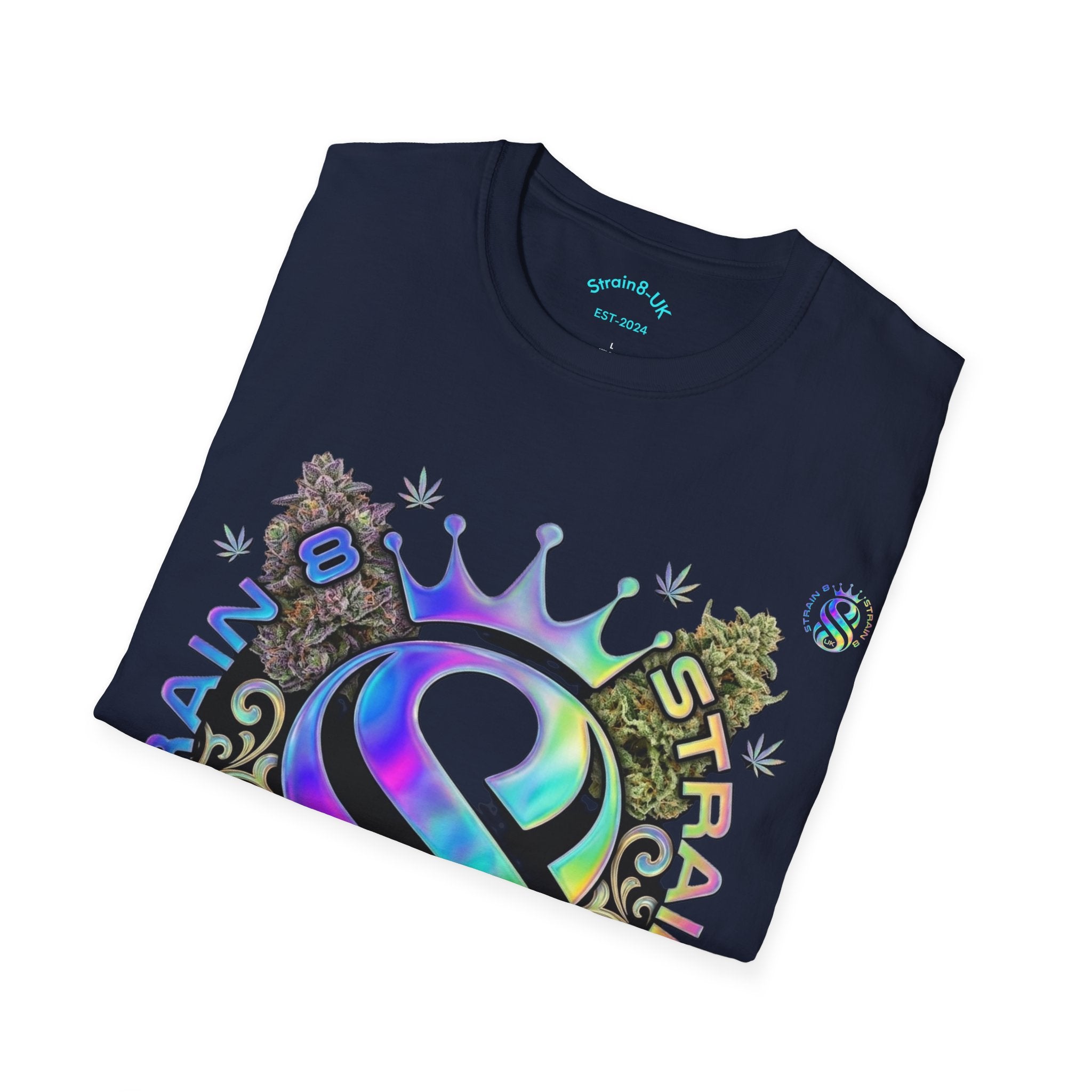 Ampersand S8-UK Logo Crown Graphic T-Shirt — Indica/Sativa S8-UK Streetwear Tee