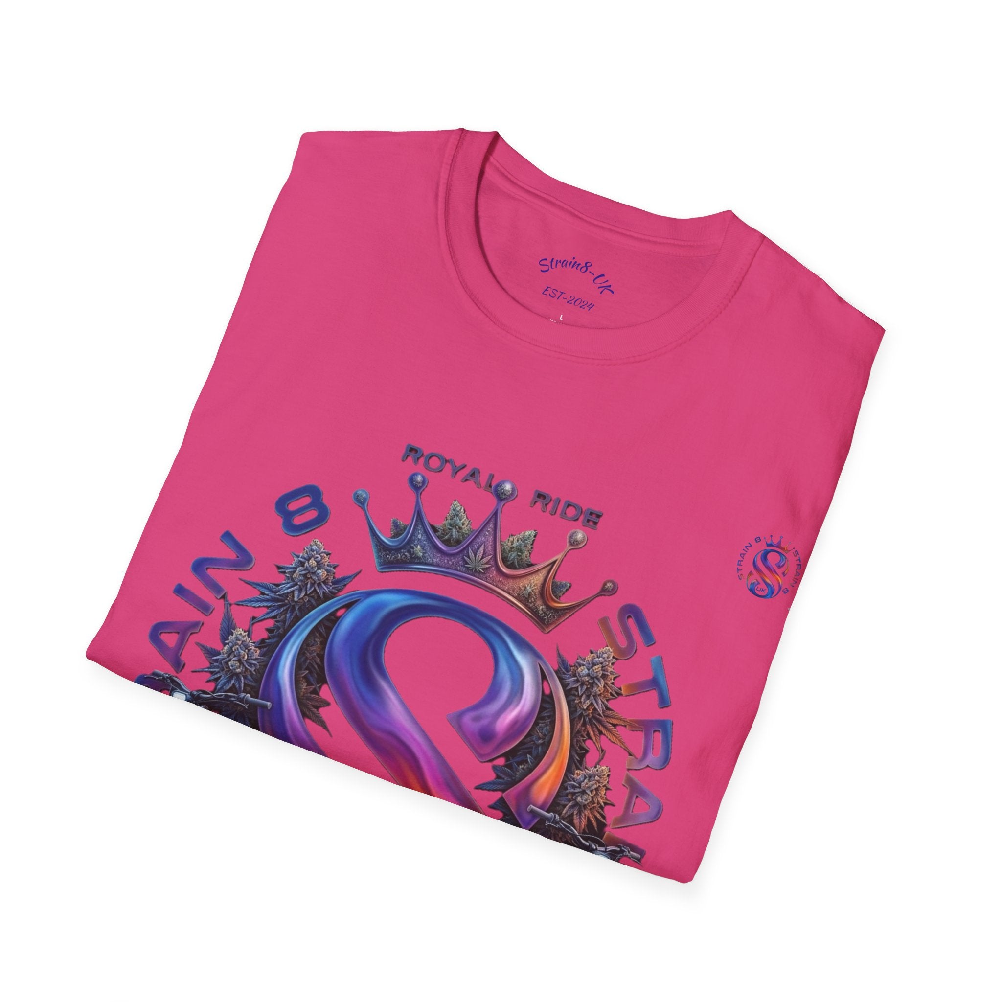 Royal Strain8-UK  Graphic T-Shirt — Bold Crowned "S8-UK" E-Bike Logo Tee
