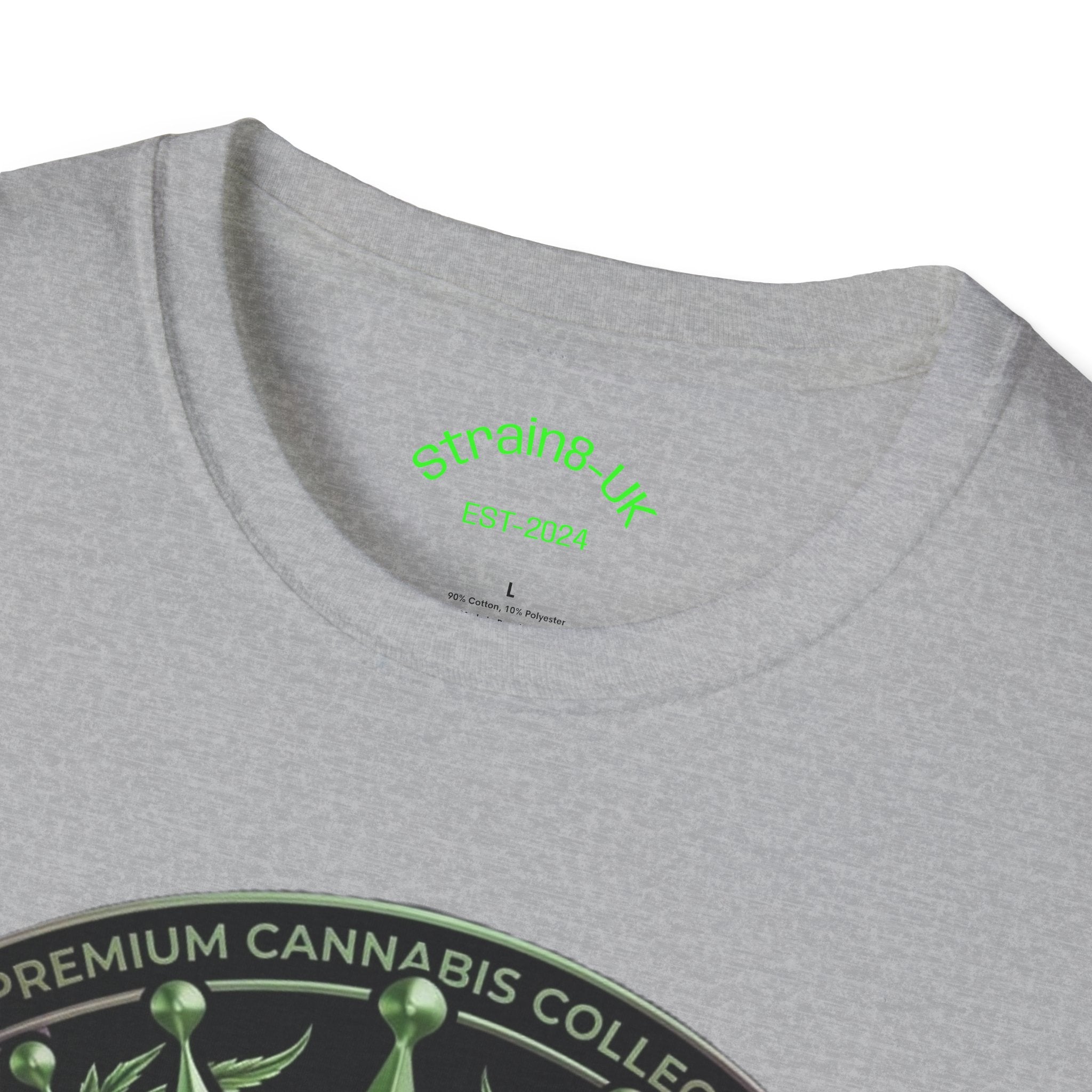 Strain8-UK Cannabis Crown Graffiti T-Shirt — S8-UK Green & Purple Streetwear