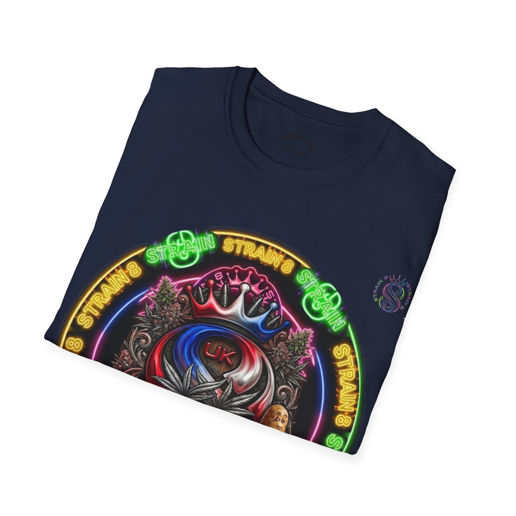 Psychedelic Dtrain8-UK Crowned Graphic T-Shirt