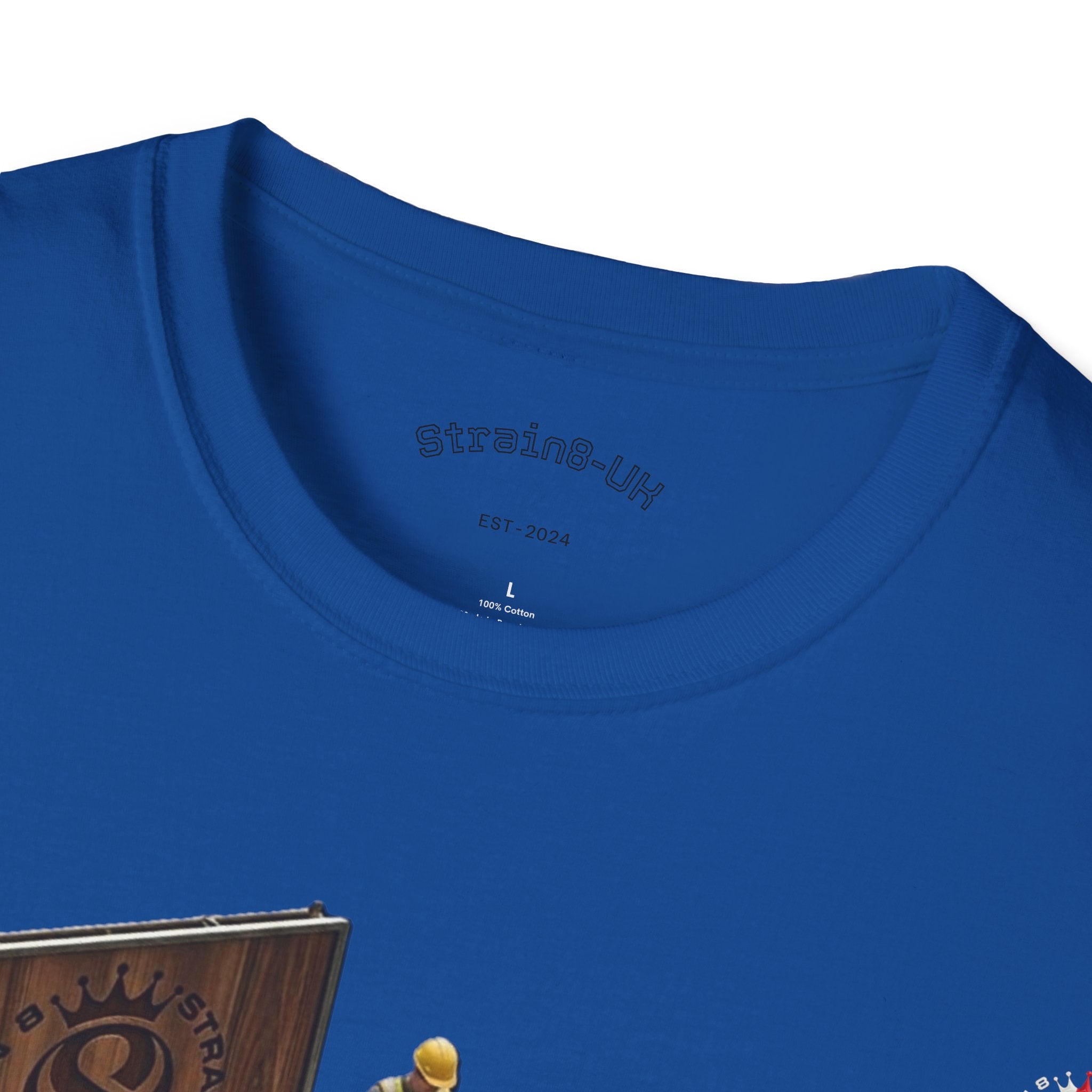Aerospace Restoration S8-UK Crew T-Shirt — Rocket Repair Workshop Illustration