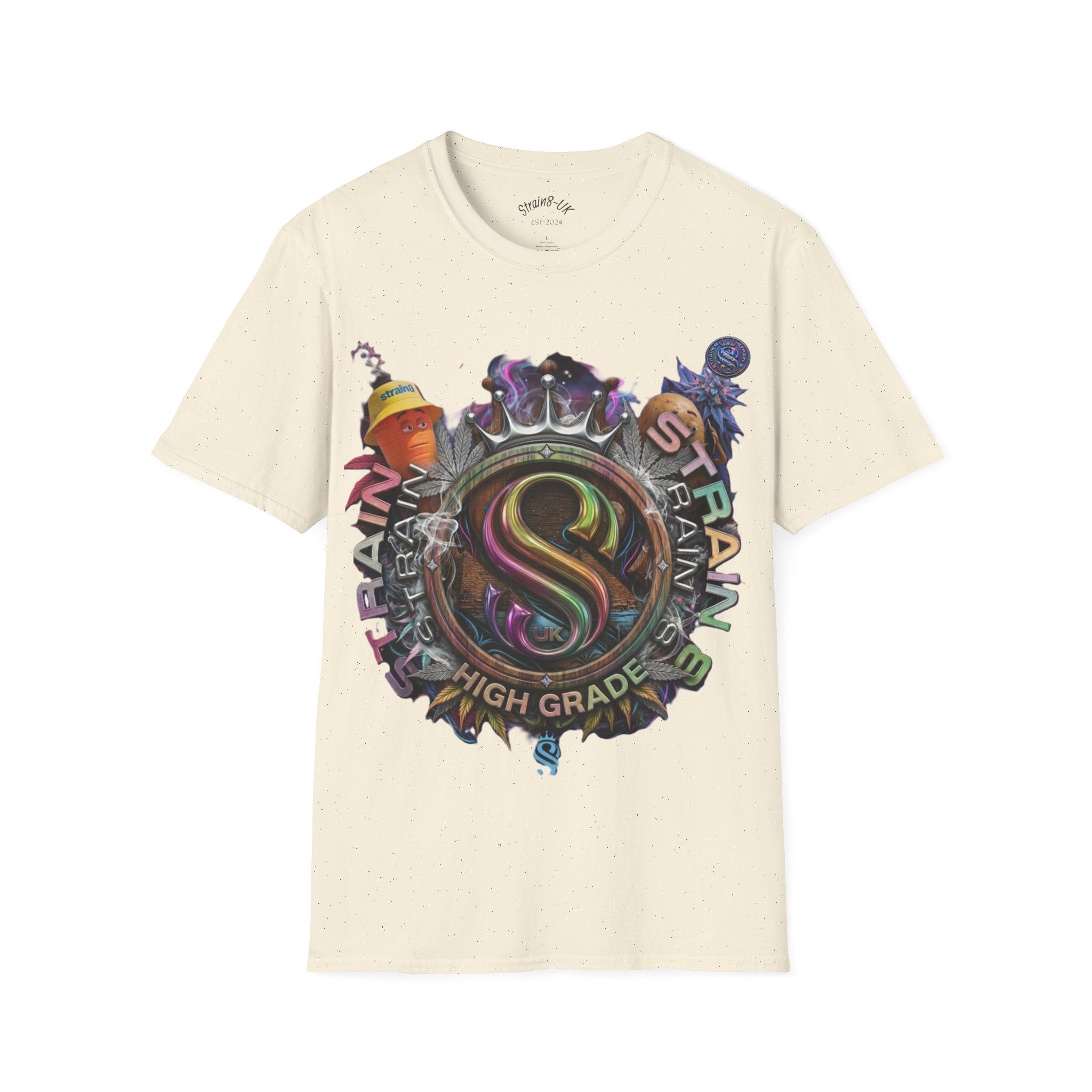 High Grade Strain8-UK Original  Logo Graphic T-Shirt Ted&Fred