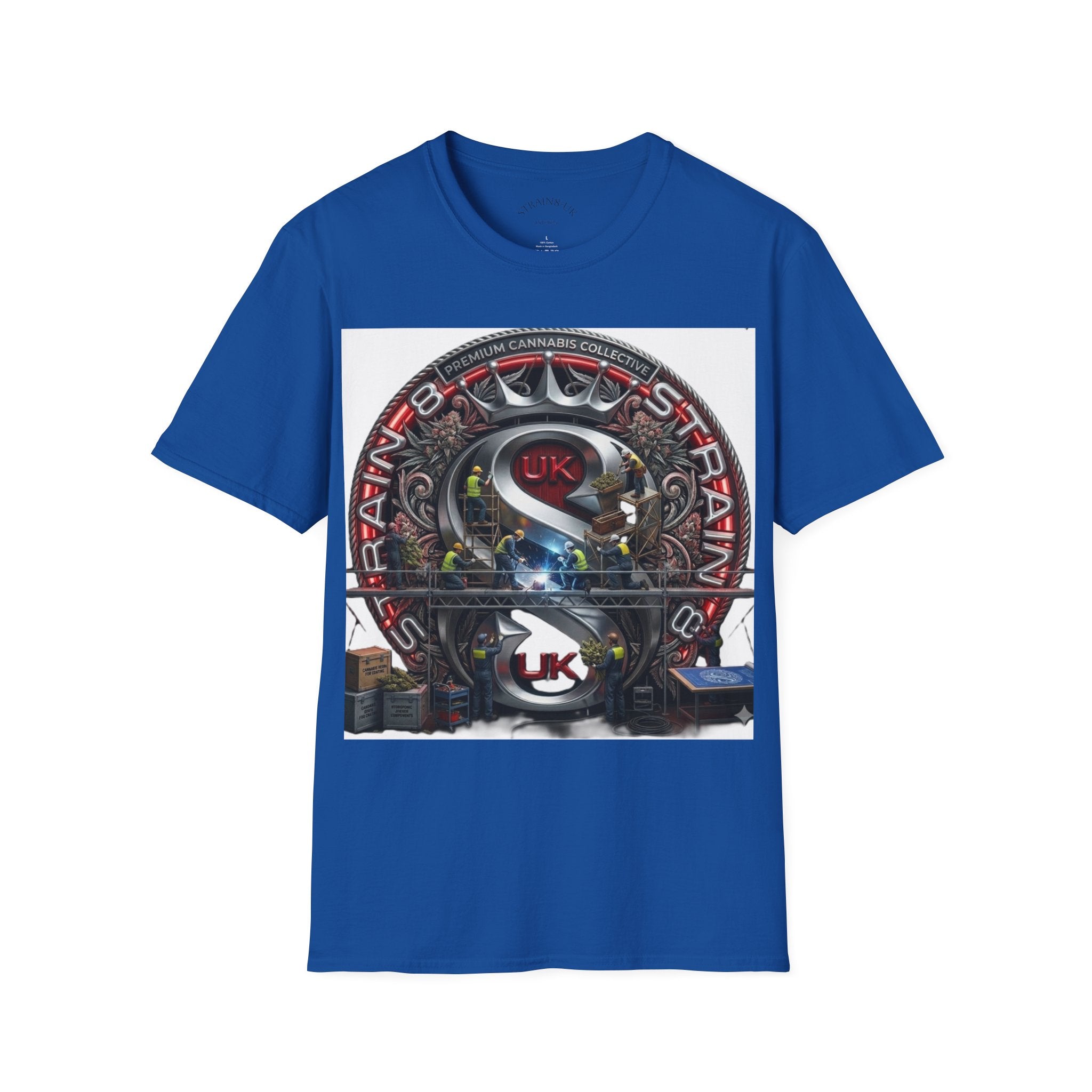 Strain8-UK  Audio Speaker Logo build Graphic T-Shirt