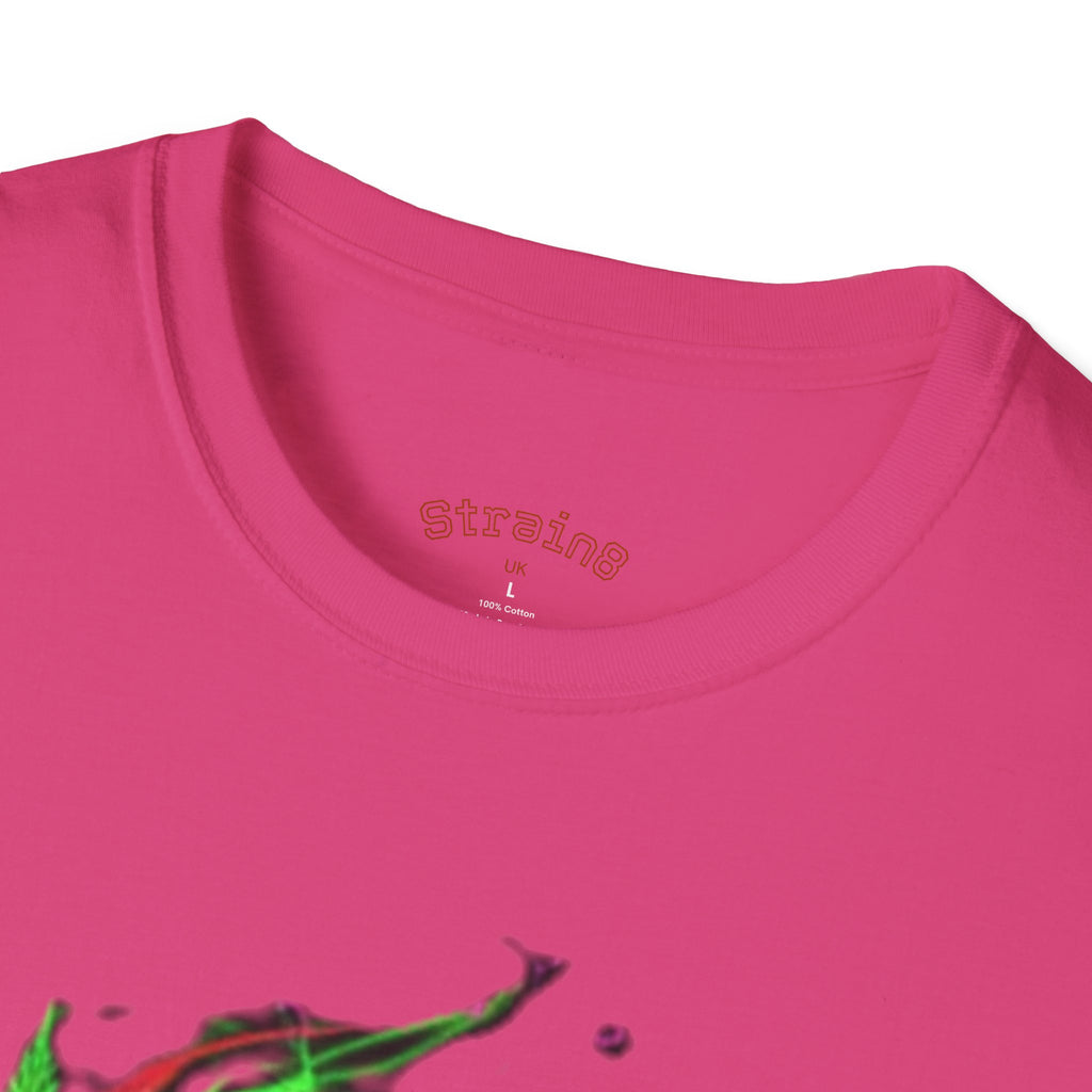 Strain8-UK Chocolate Brown Monogram T‑Shirt — Green Vines Rustic Letter S8 Graphic Tee