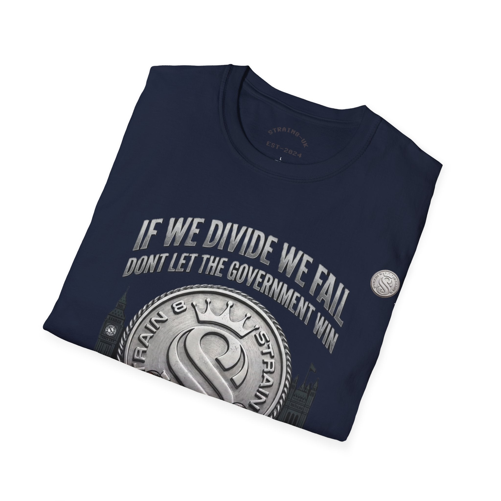 Strain8-UK If We Divide We Fall T-Shirt — Vintage Union Solidarity Graphic Tee