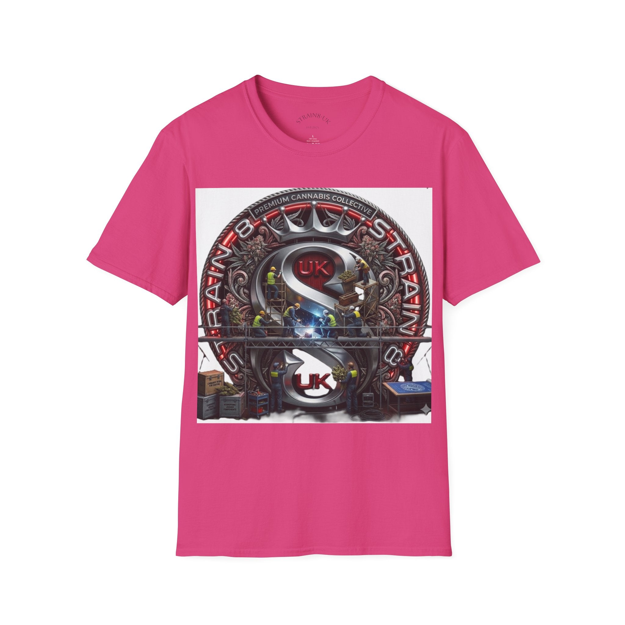 Strain8-UK  Audio Speaker Logo build Graphic T-Shirt