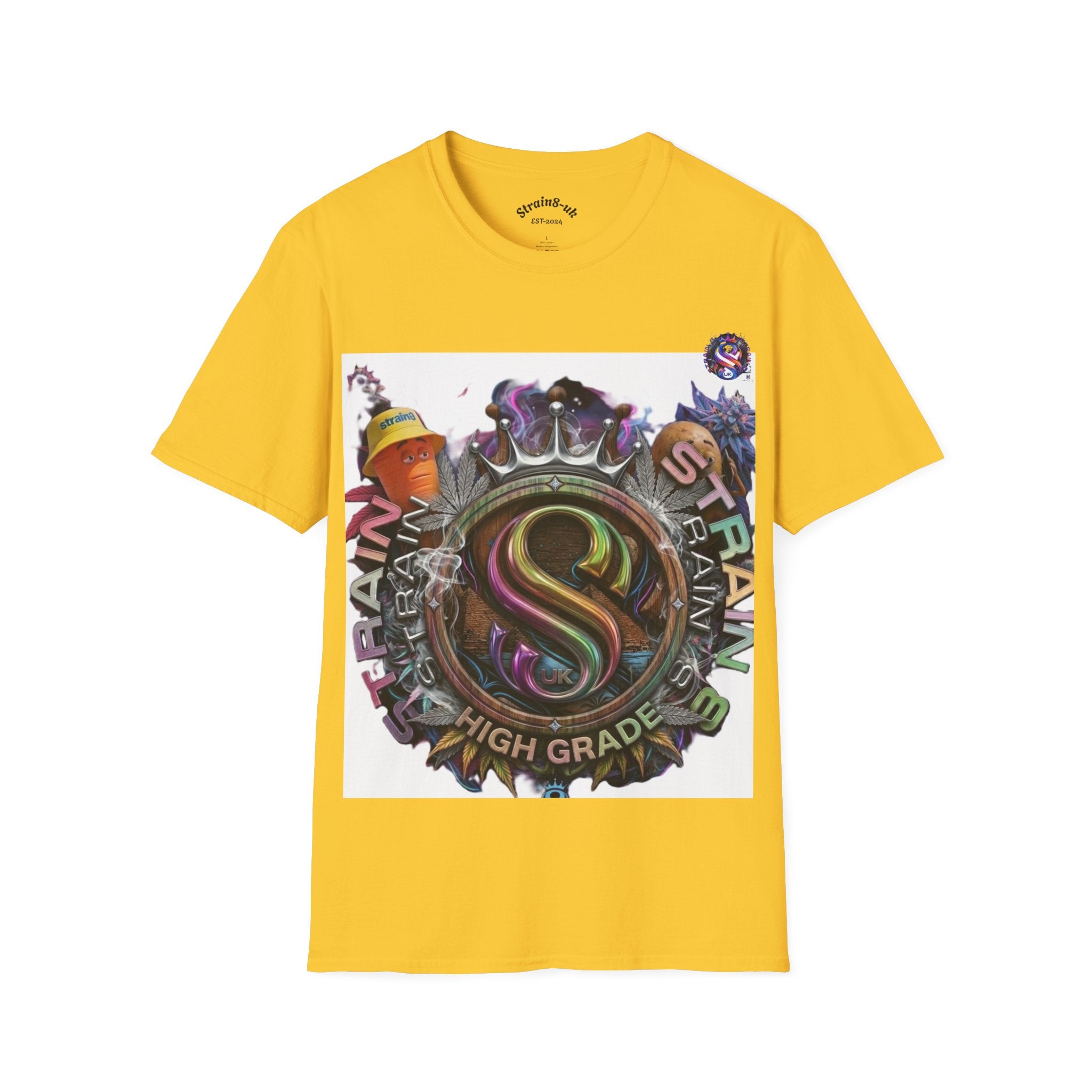 Graffiti Skate Strain8-UK Logo Original Logo T-Shirt — 'High Grade' Streetwear Graphic Tee