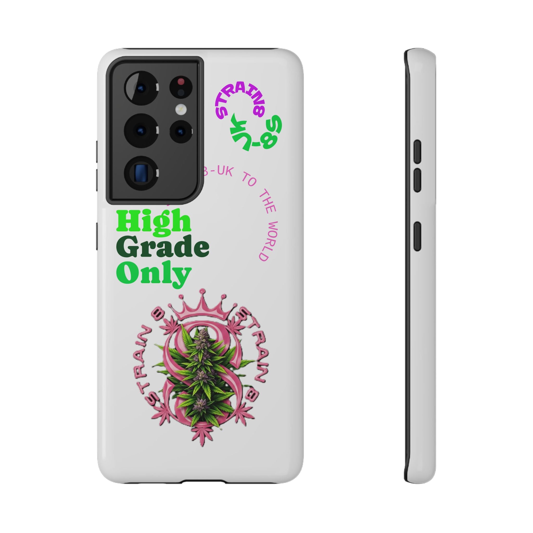 Impact-Resistant Phone Case —Strain8-UK  "High Grade Only"