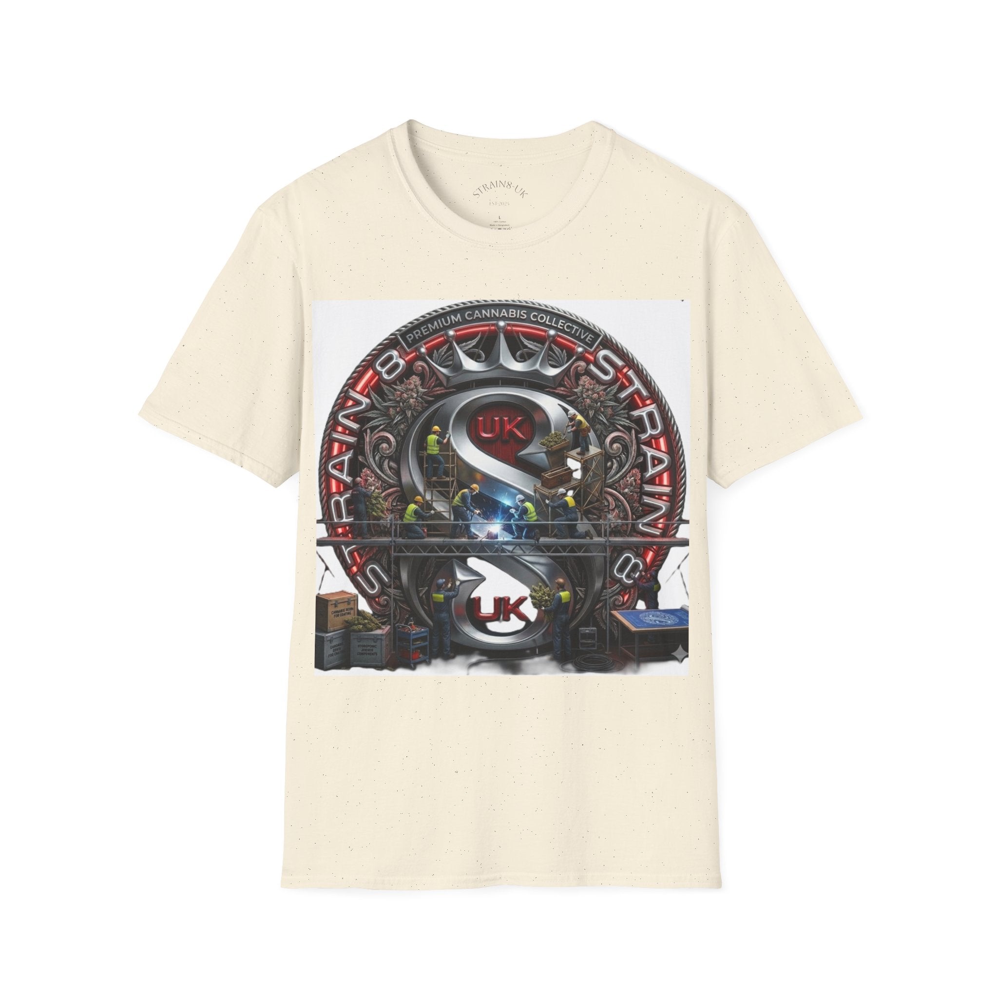 Strain8-UK  Audio Speaker Logo build Graphic T-Shirt