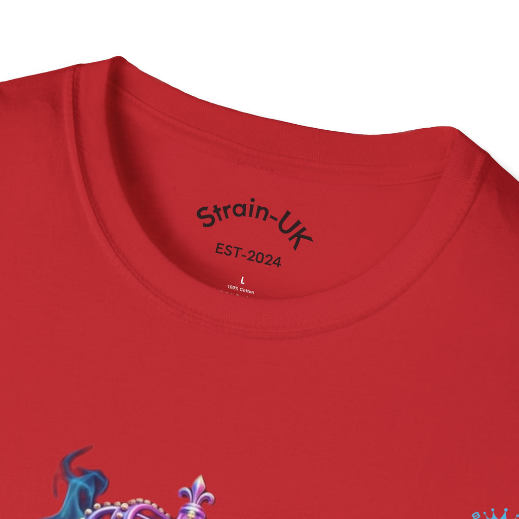 Strain8-UK T-Shirt — Vibrant Floral Design With Original Logo Graphic Tee