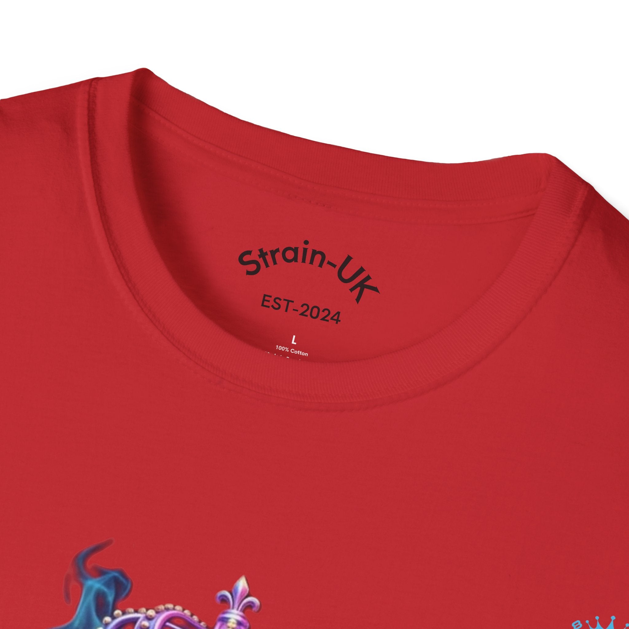 Strain8-UK T-Shirt — Vibrant Floral Design With Original Logo Graphic Tee