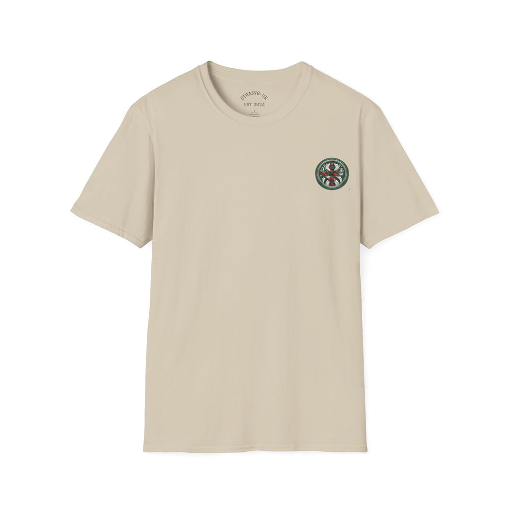 Strain8-UK Watch Face Design T‑Shirt — Nautical Travel Vibes In Emerald Green