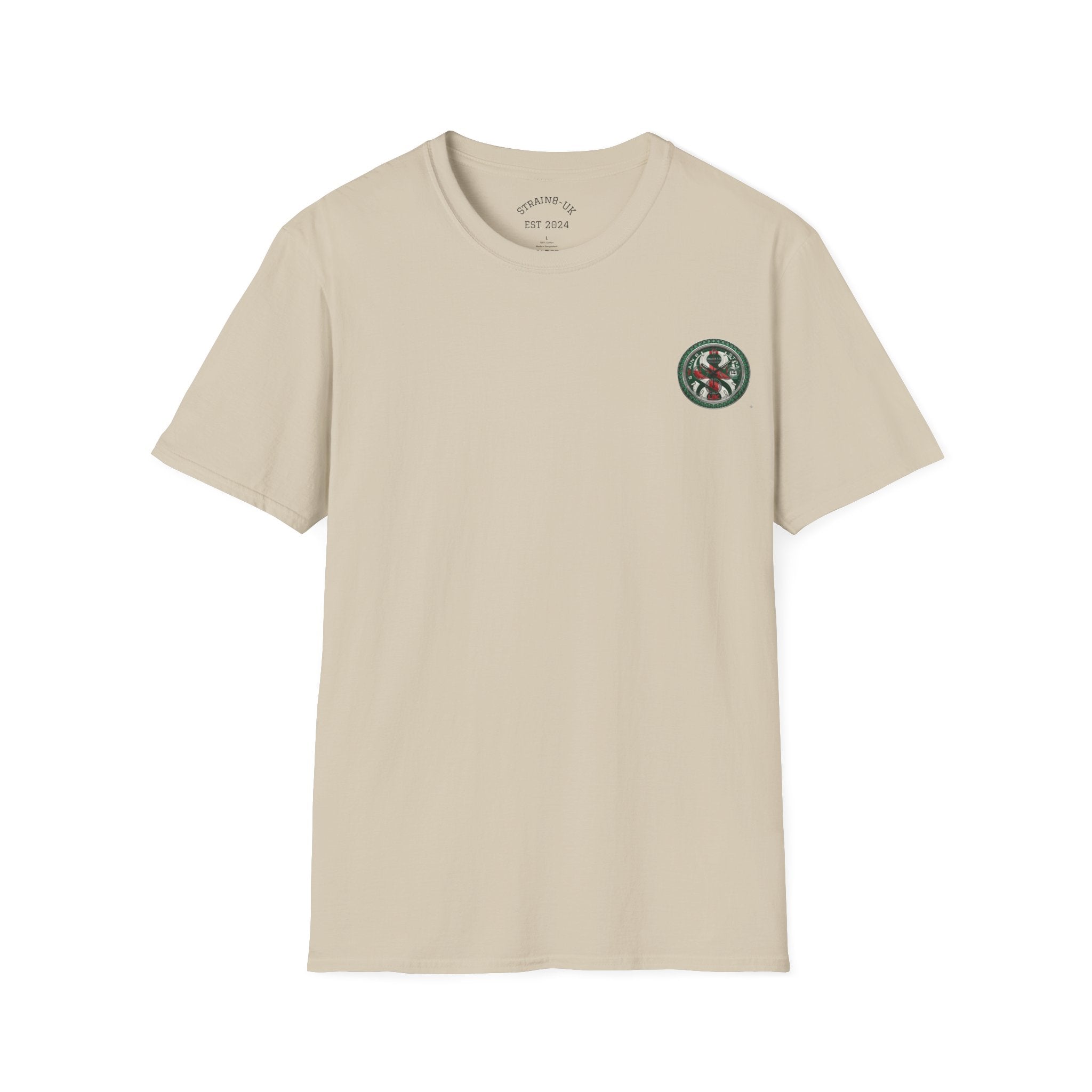 Strain8-UK Watch Face Design T‑Shirt — Nautical Travel Vibes In Emerald Green