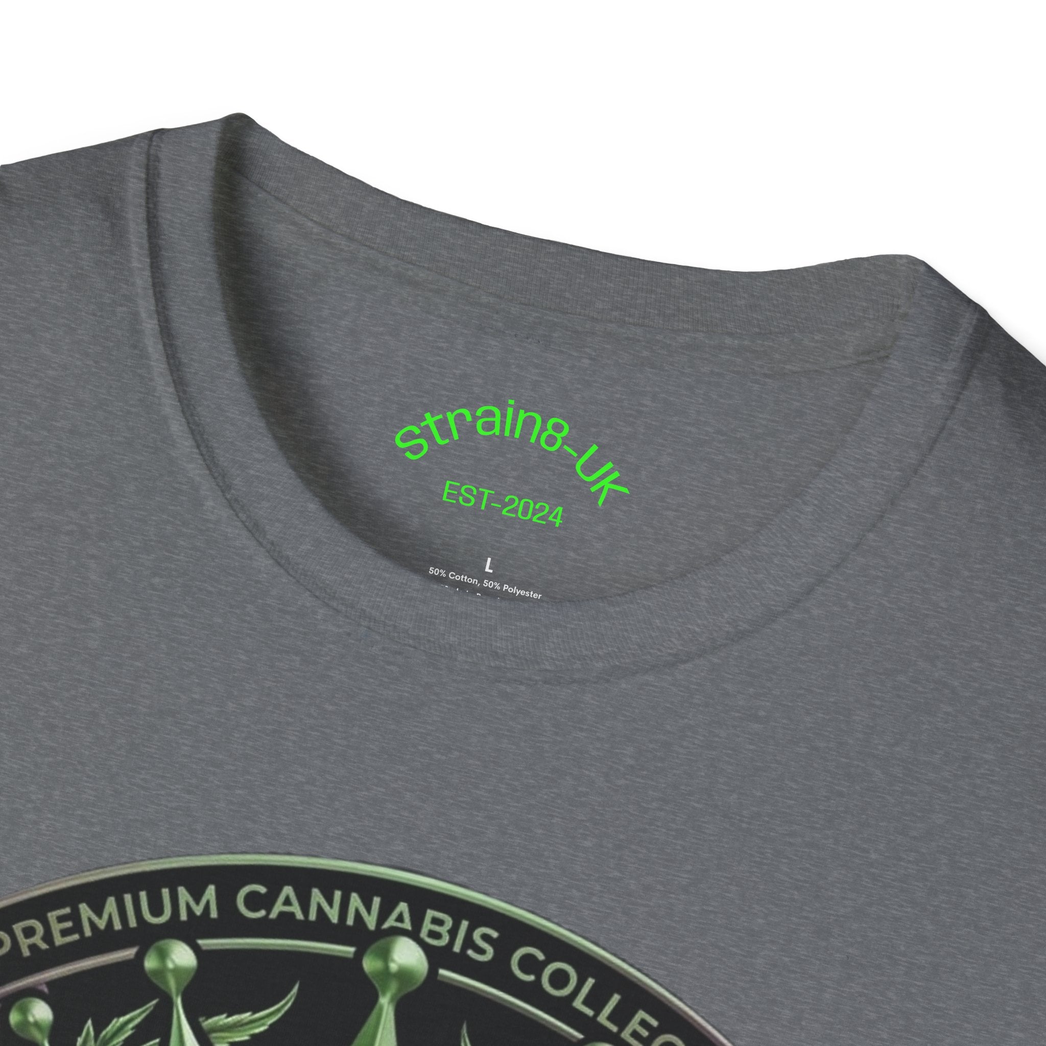 Strain8-UK Cannabis Crown Graffiti T-Shirt — S8-UK Green & Purple Streetwear