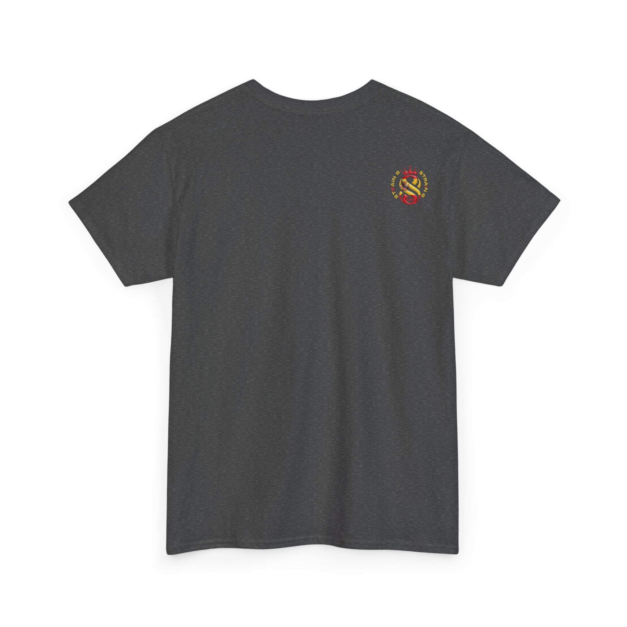 Strain8-UK Dreams 2024 St george cross & spanish flag original logo Tee — Graphic Band Tour Style T‑Shirt