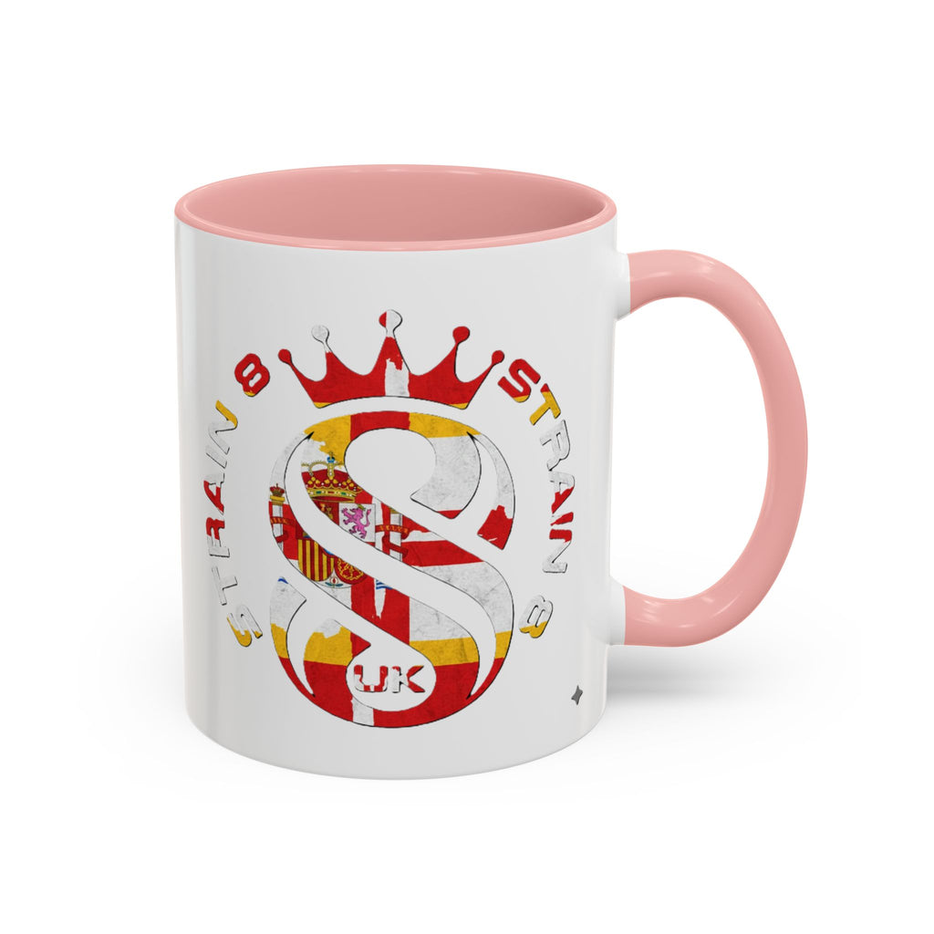 Strain8-UK Fully Spanglish Pride Accent Coffee Mug — 'Soy Español' Crown Monogram (11/15oz)