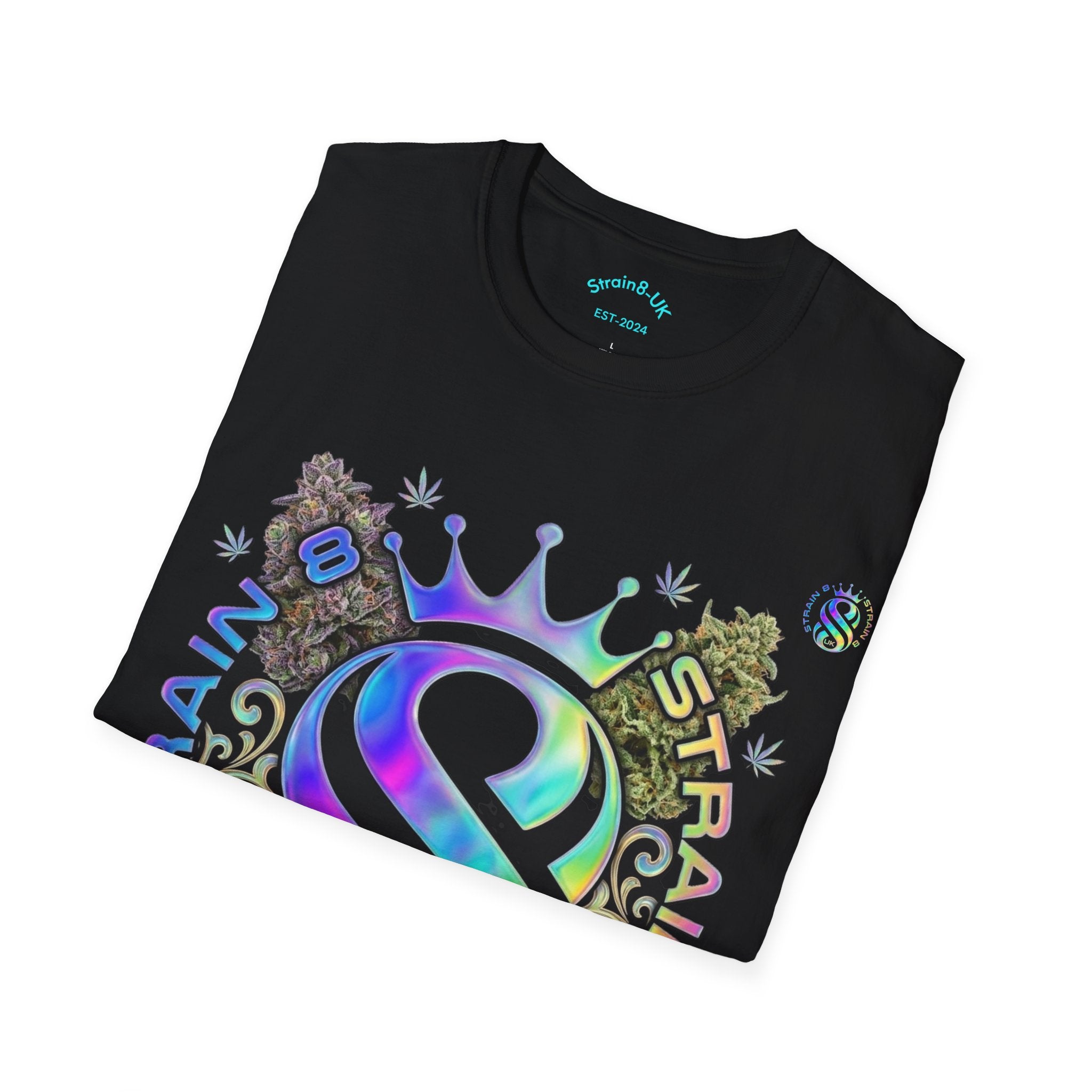 Ampersand S8-UK Logo Crown Graphic T-Shirt — Indica/Sativa S8-UK Streetwear Tee