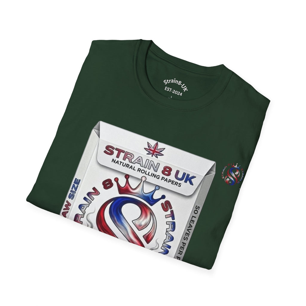 Strain8-UK Rizla box high quality T-Shirt design S8-UK Logo mixed in Tee