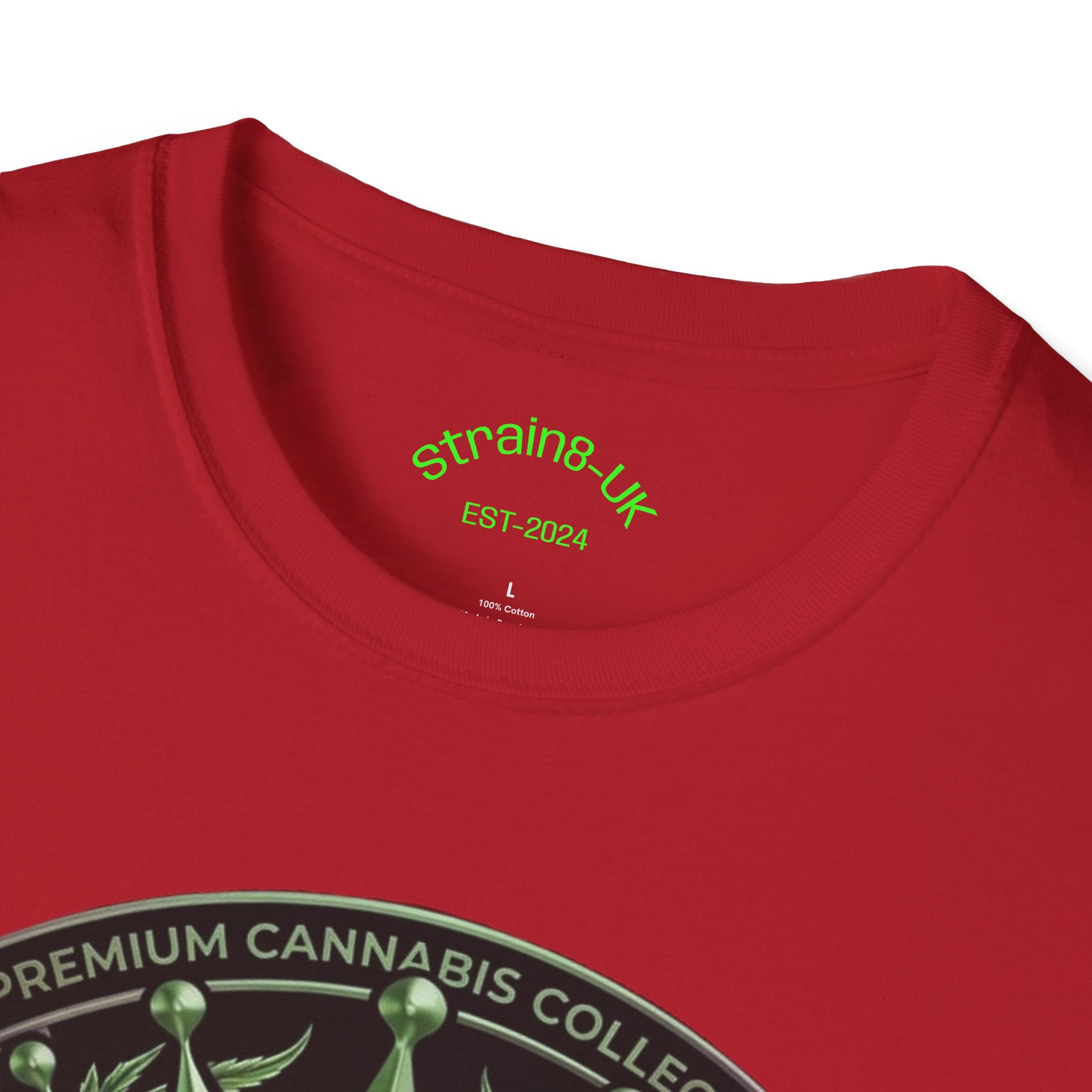 Strain8-UK Cannabis Crown Graffiti T-Shirt — S8-UK Green & Purple Streetwear