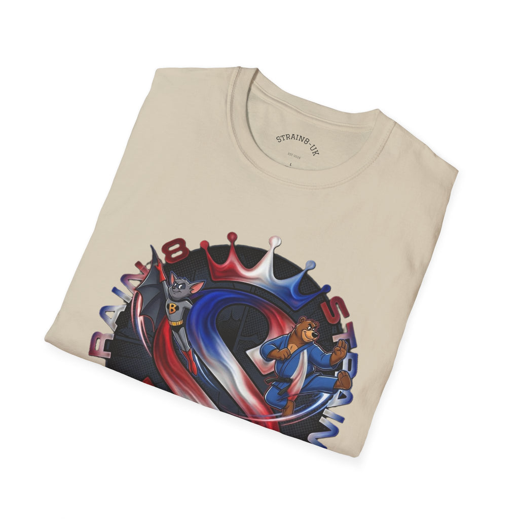Strongest in the UK T-Shirt — Union Flag Crown Graphic Strain8-UK Tee
