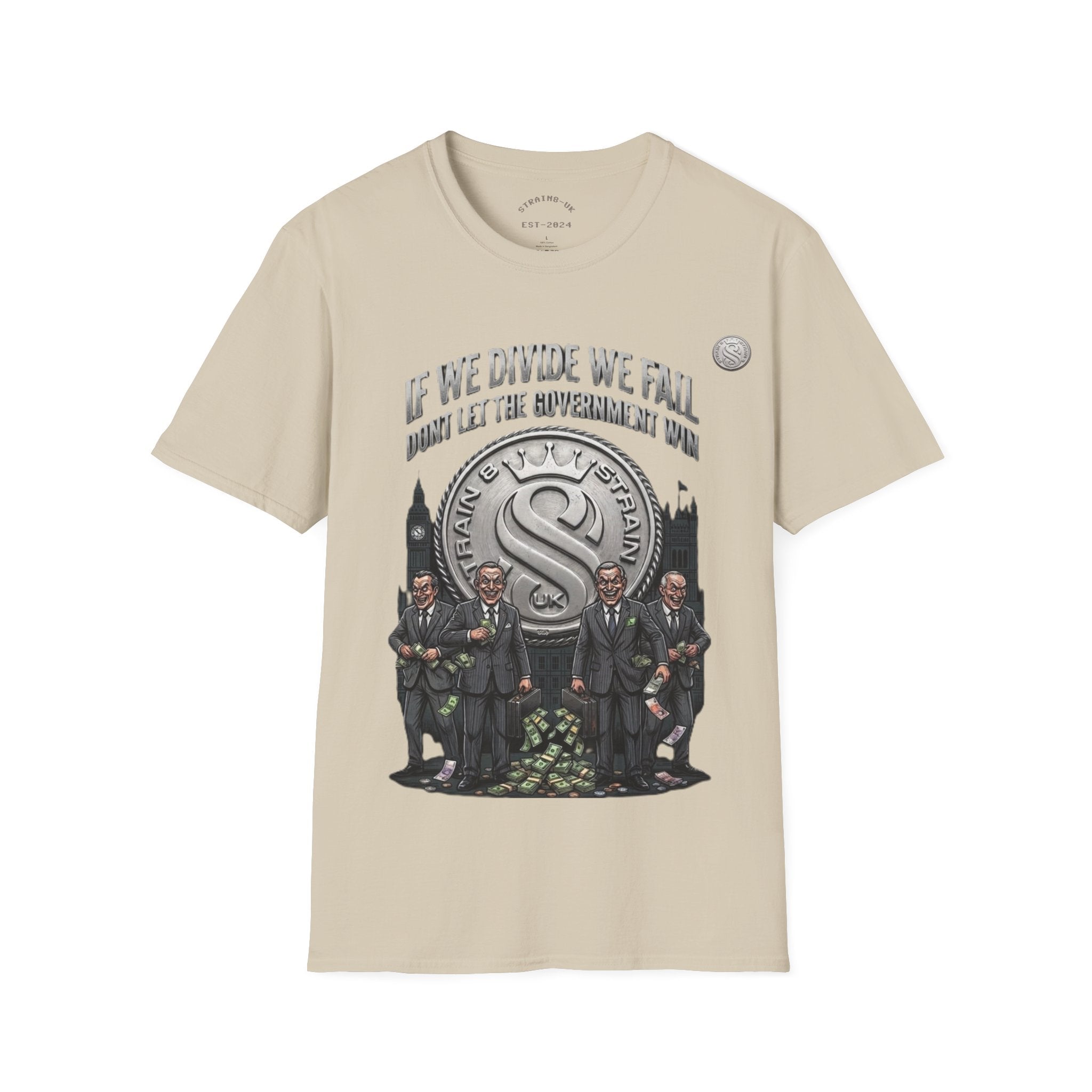 Strain8-UK If We Divide We Fall T-Shirt — Vintage Union Solidarity Graphic Tee