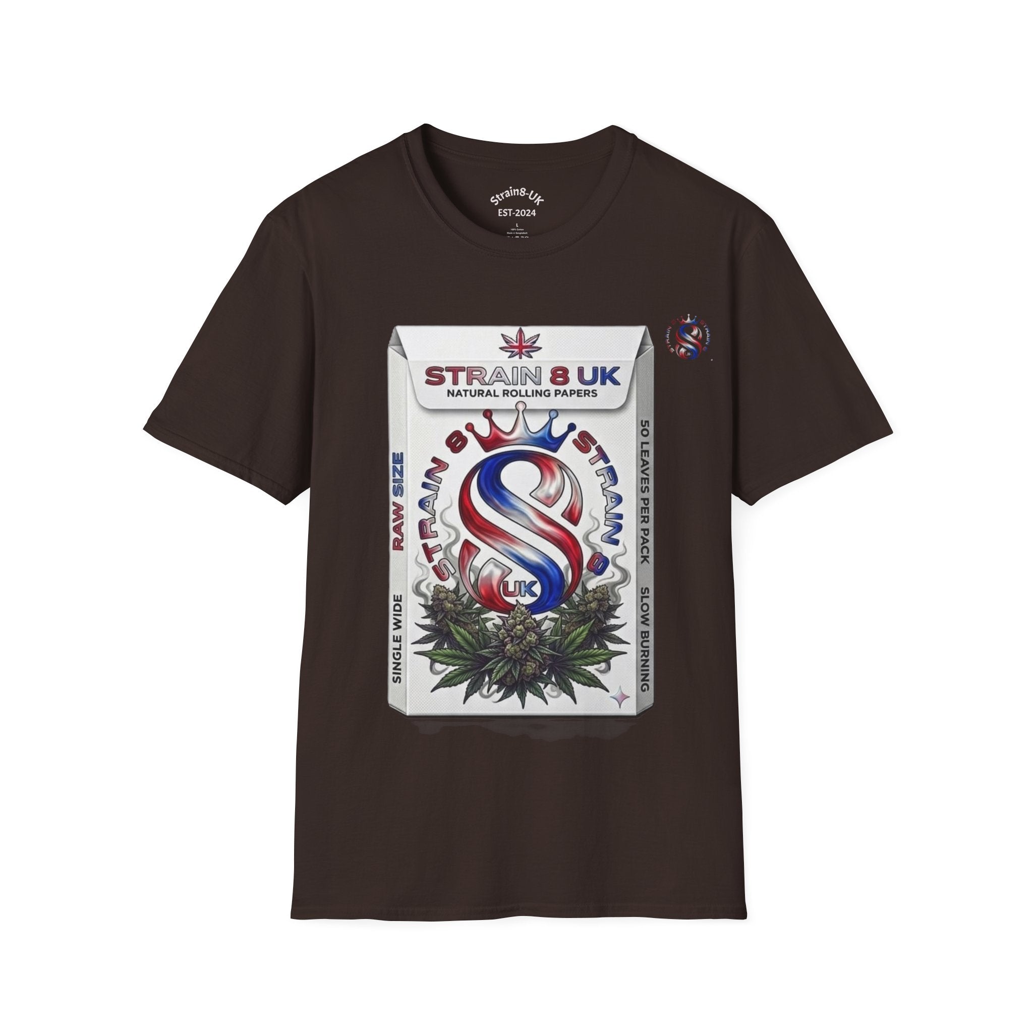 Strain8-UK Rizla box high quality T-Shirt design S8-UK Logo mixed in Tee