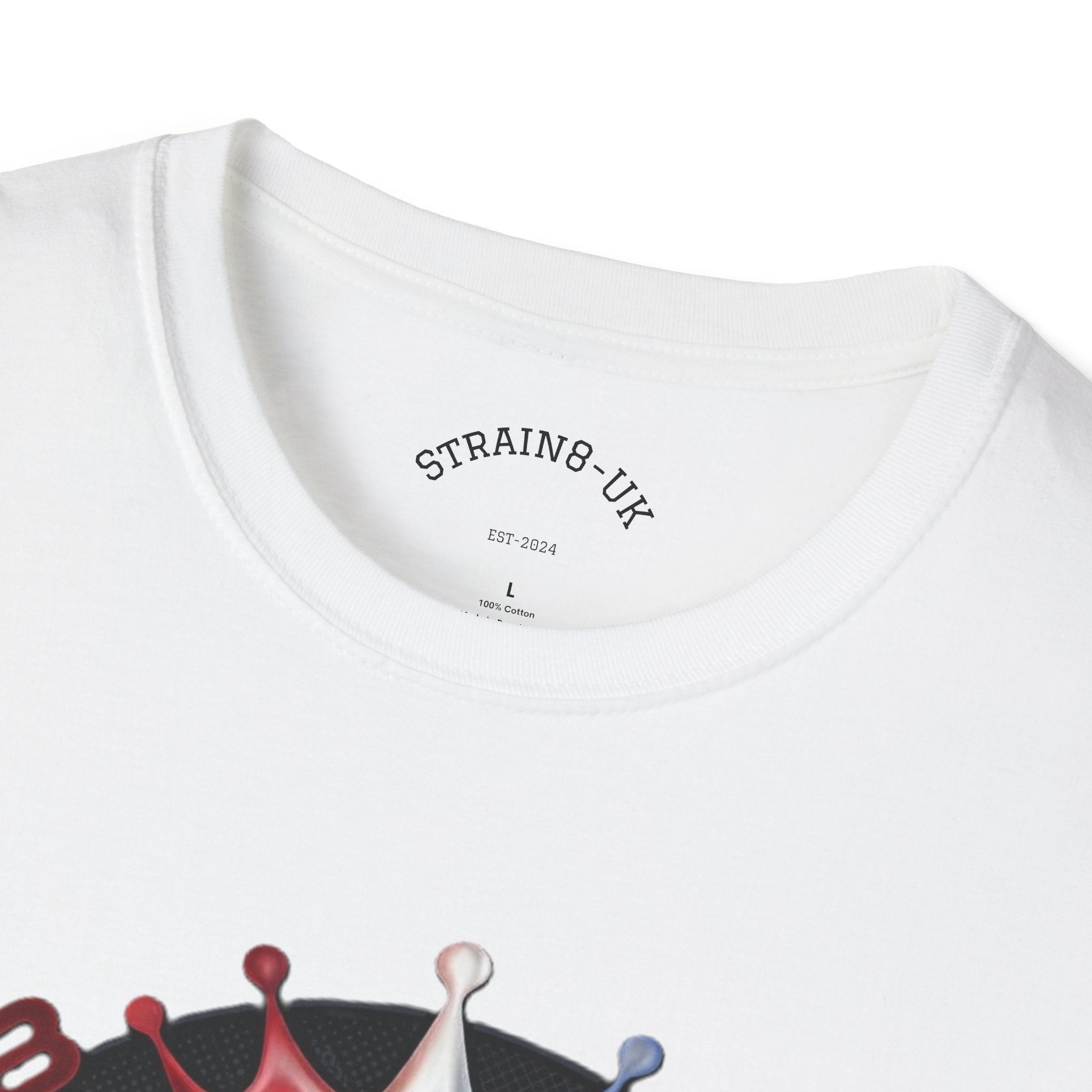 Strongest in the UK T-Shirt — Union Flag Crown Graphic Strain8-UK Tee