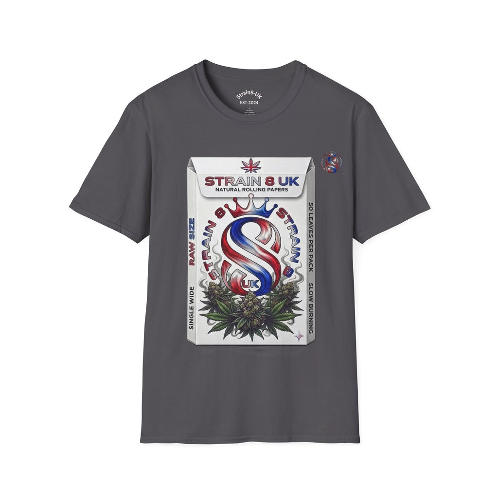Strain8-UK Rizla box high quality T-Shirt design S8-UK Logo mixed in Tee