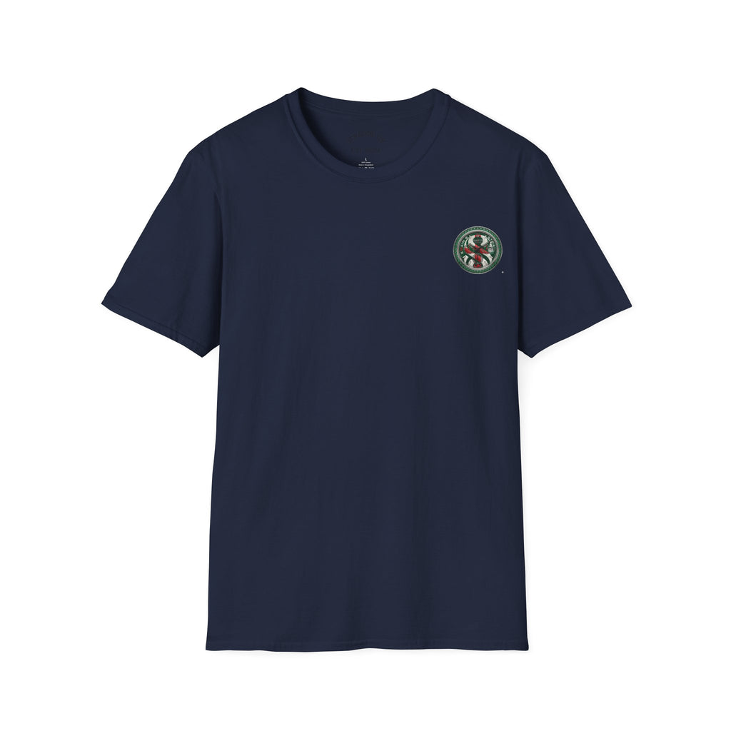 Strain8-UK Watch Face Design T‑Shirt — Nautical Travel Vibes In Emerald Green