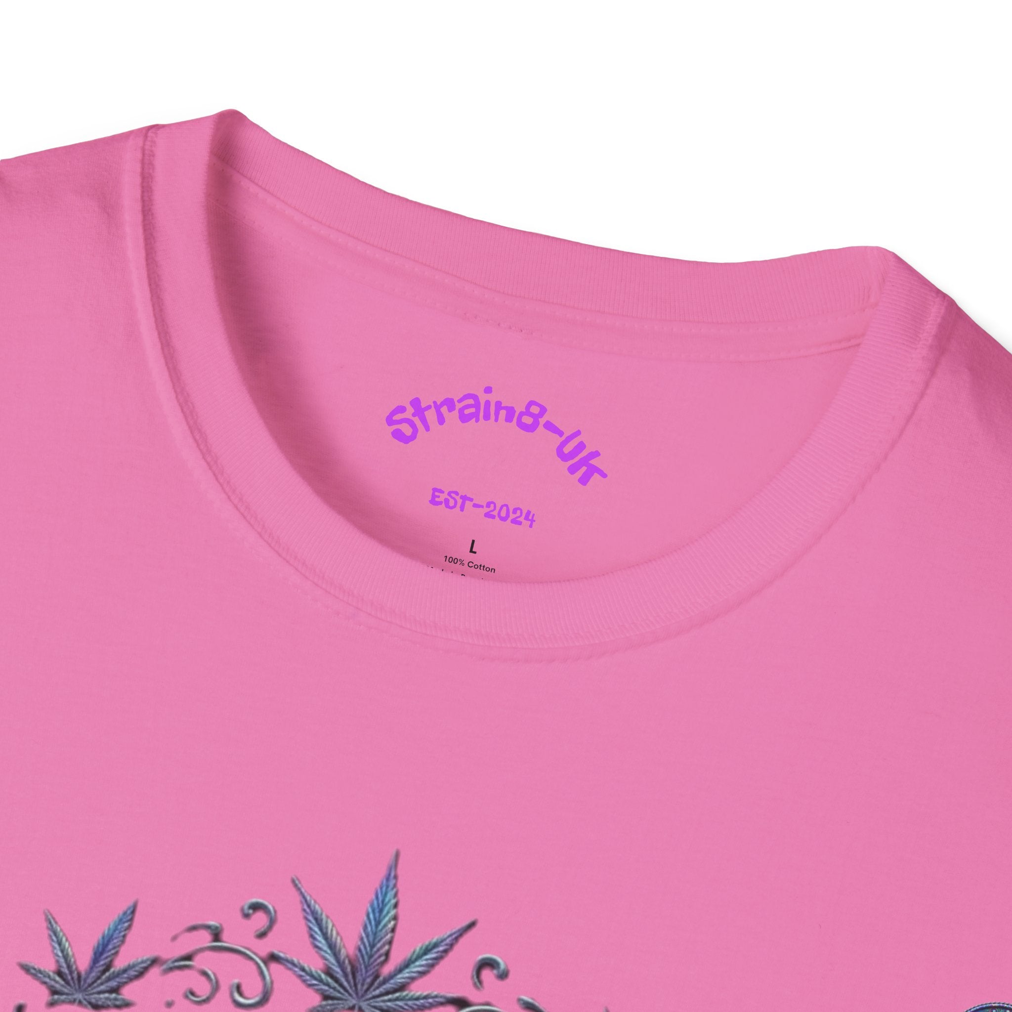 Strain8-UK Supreme Sativa Graphic T‑Shirt — "The Highest Grade" Psychedelic Logo Tee