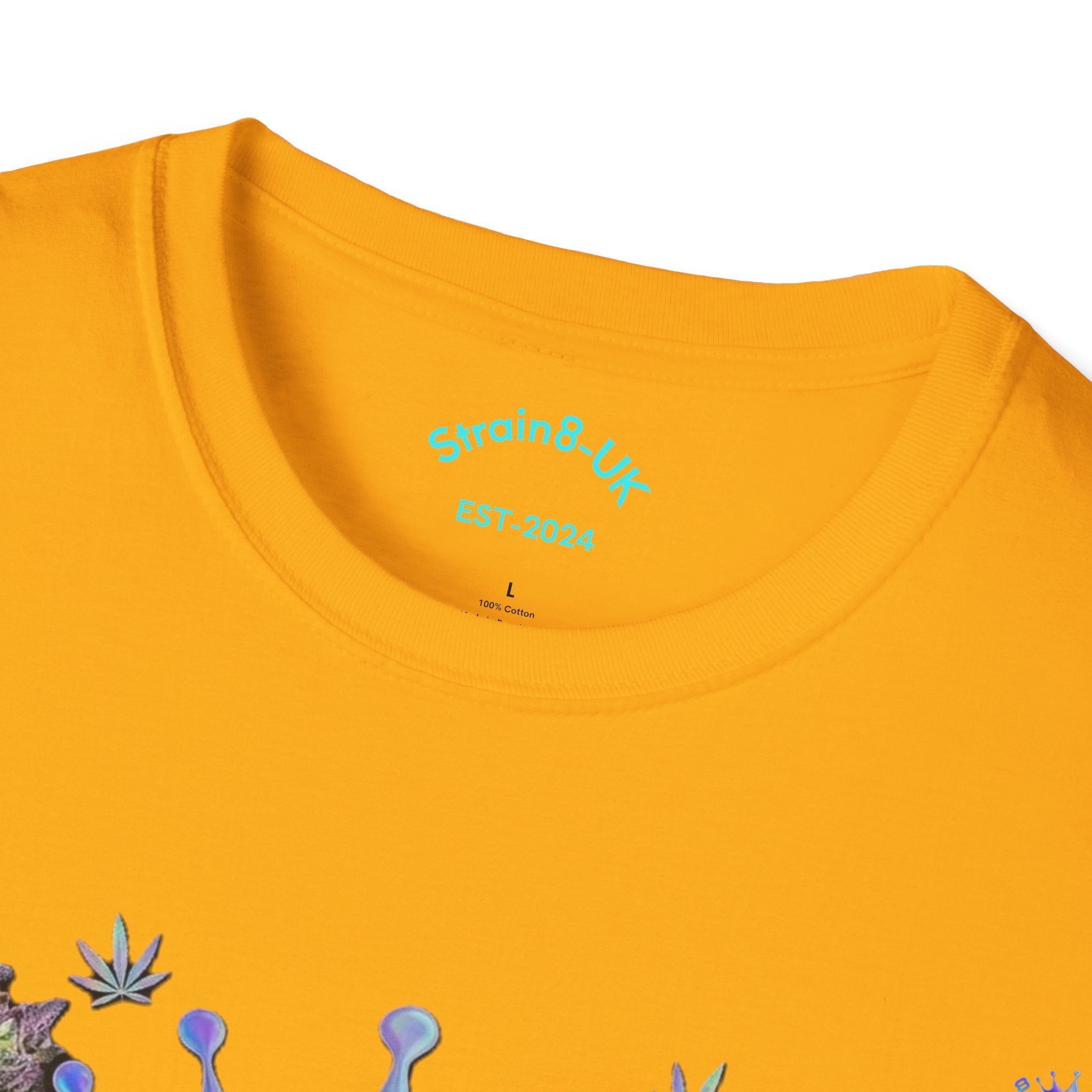 Ampersand S8-UK Logo Crown Graphic T-Shirt — Indica/Sativa S8-UK Streetwear Tee