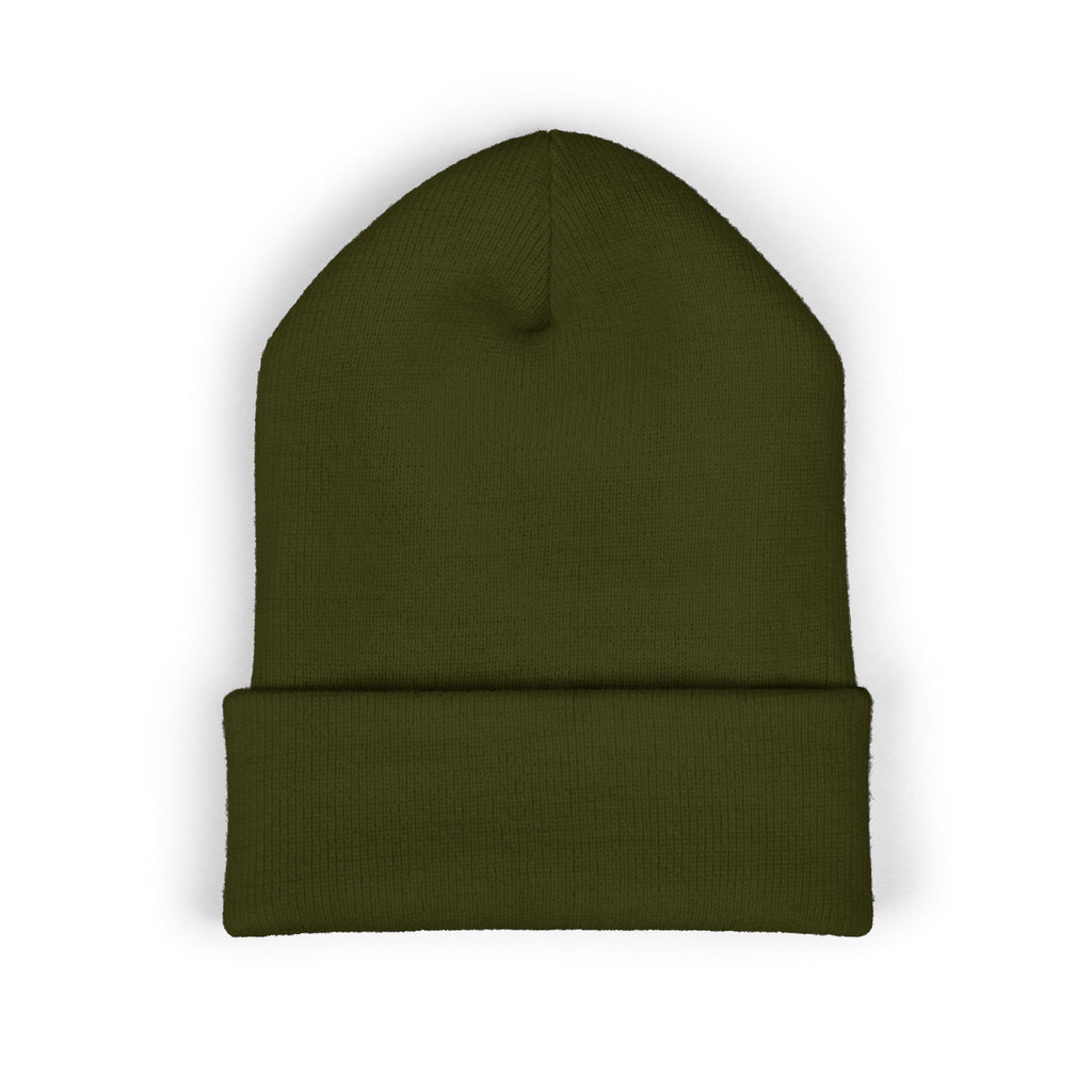 Embroidered Graffiti S8-UK Logo Cuffed Beanie — Cozy Knit Winter Hat