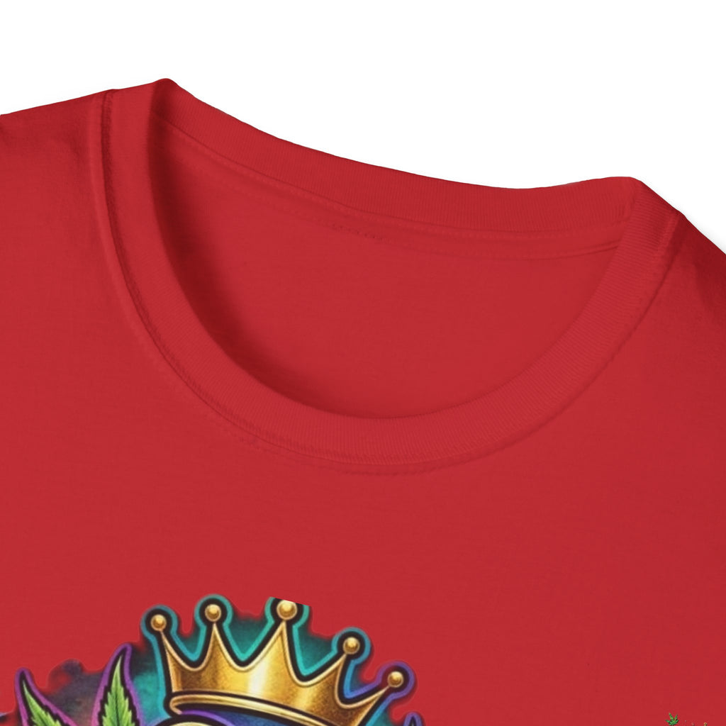 Mrs Always Right Cannabis Strain8-UK  T-Shirt - Colourful Crowned S8-UK Logo Leaf Design