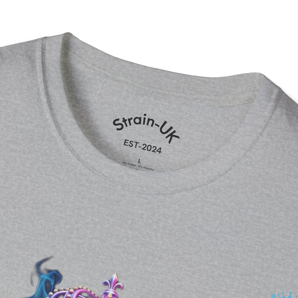 Strain8-UK T-Shirt — Vibrant Floral Design With Original Logo Graphic Tee