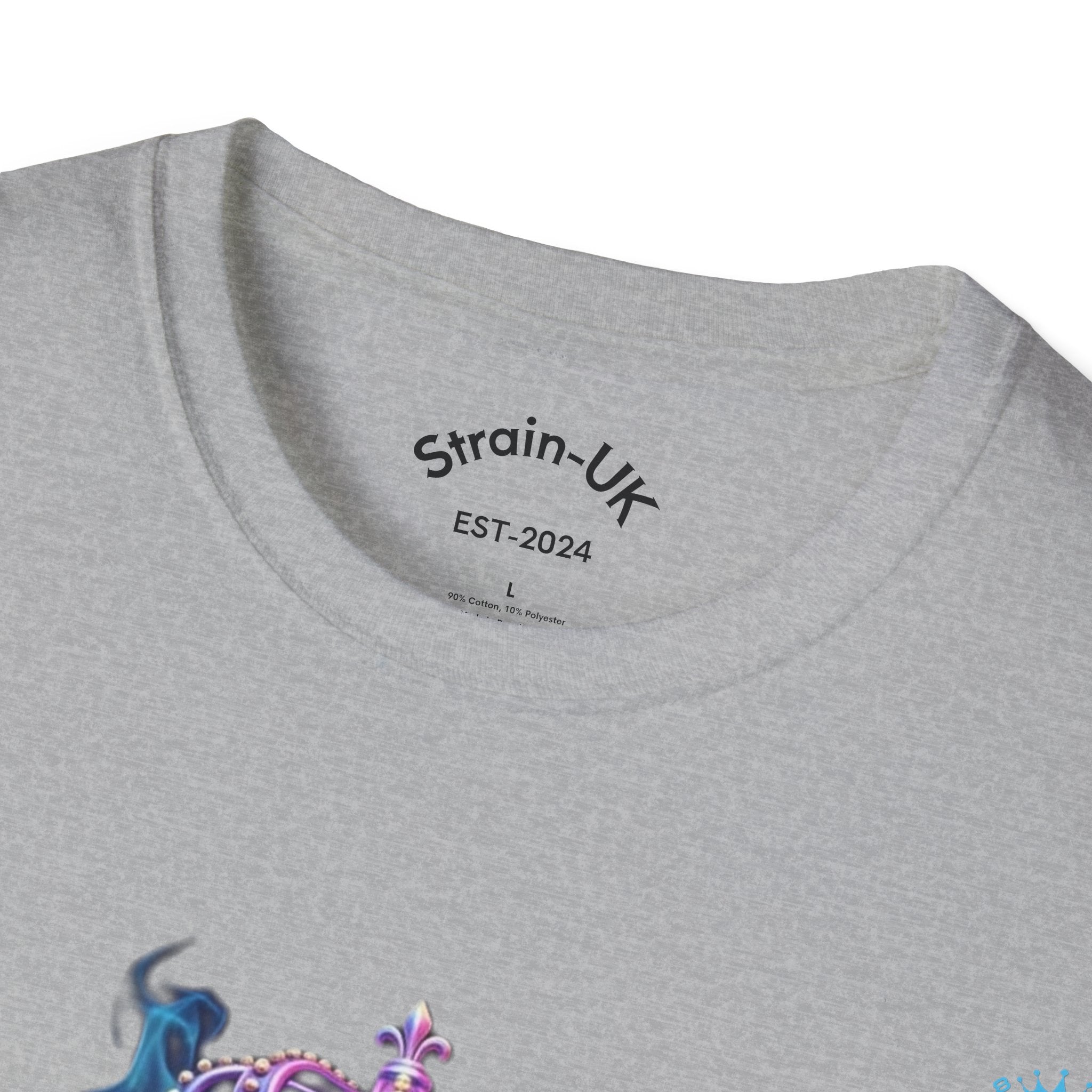Strain8-UK T-Shirt — Vibrant Floral Design With Original Logo Graphic Tee