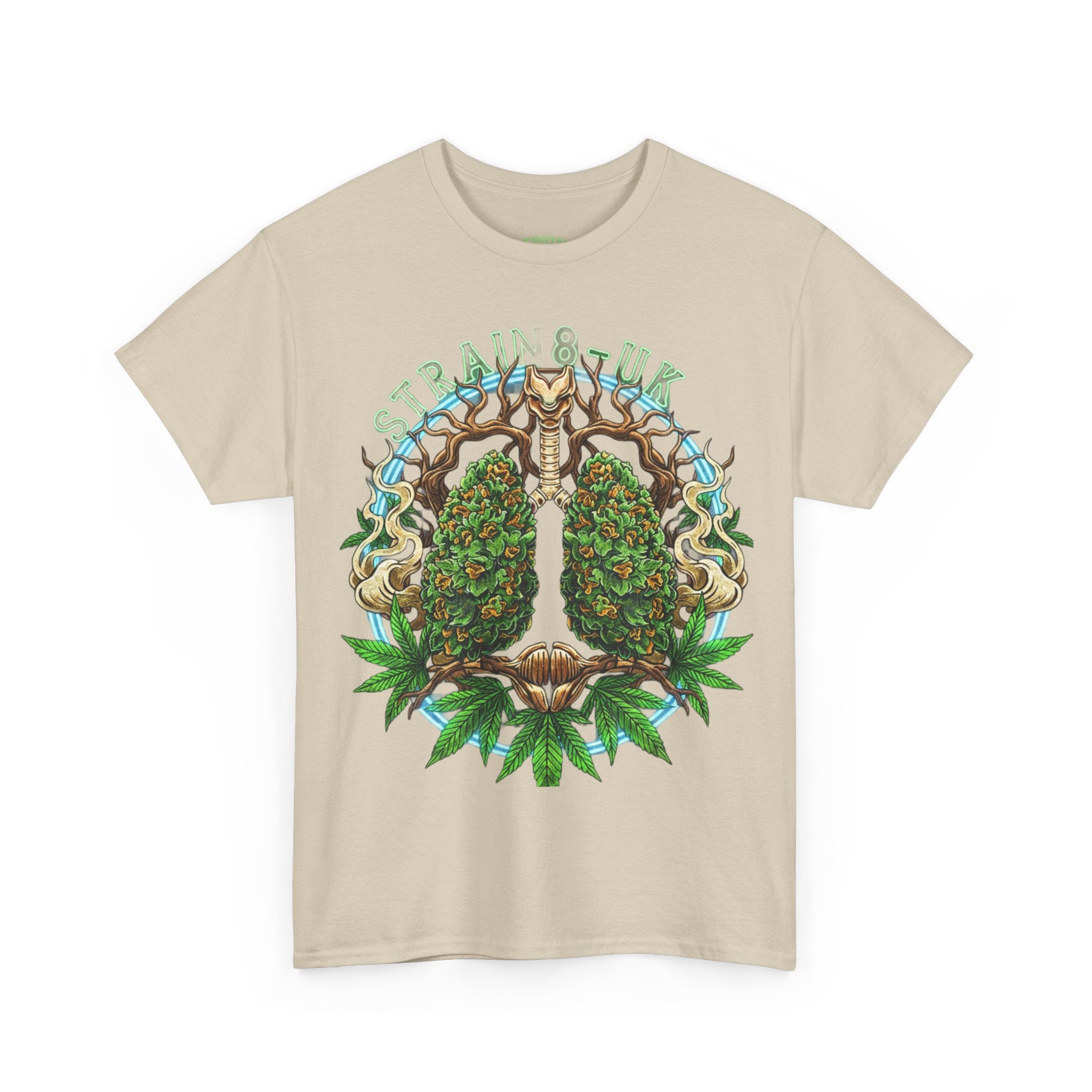 Strain8-UK Weed Lungs Cannabis Art T-Shirt
