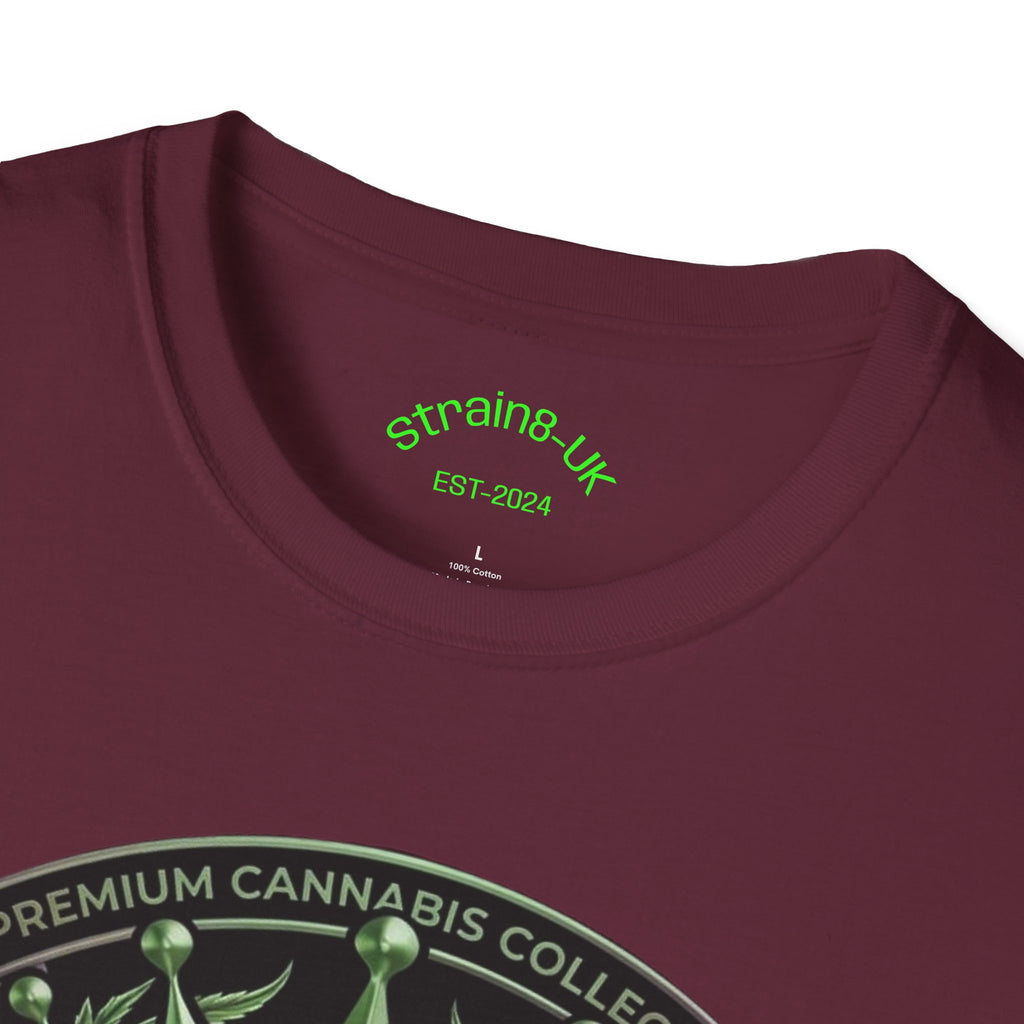 Strain8-UK Cannabis Crown Graffiti T-Shirt — S8-UK Green & Purple Streetwear