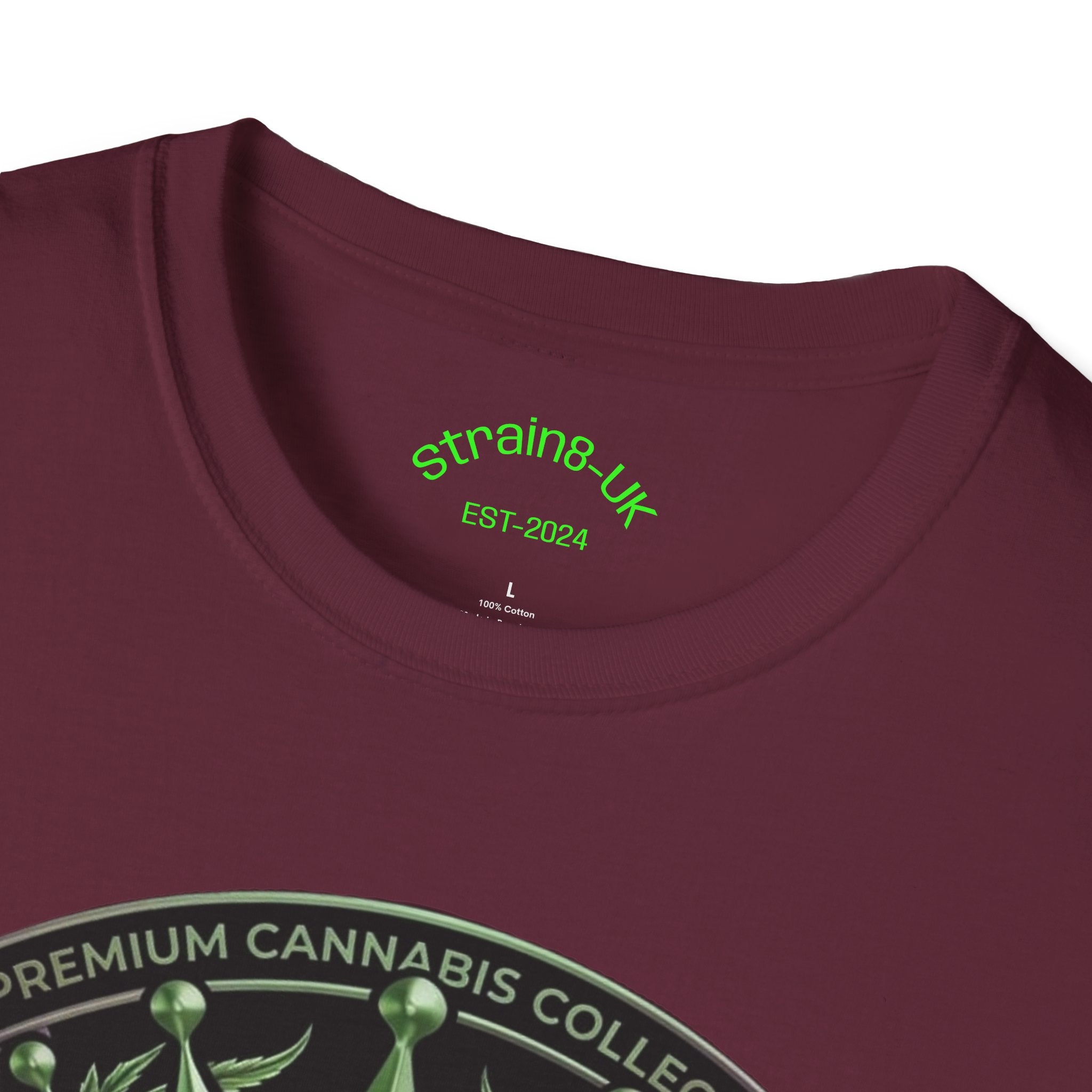 Strain8-UK Cannabis Crown Graffiti T-Shirt — S8-UK Green & Purple Streetwear