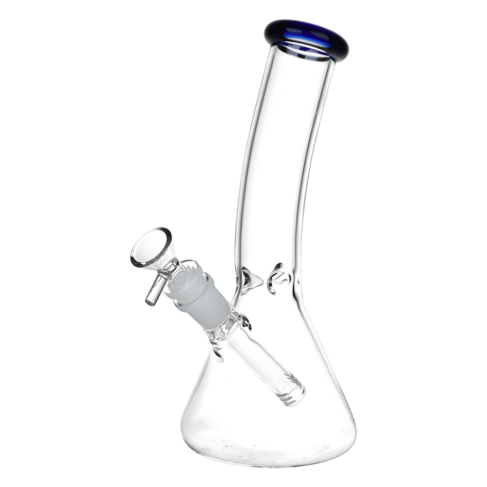 Classic Bent Neck Glass Beaker Bongs - Colors Vary